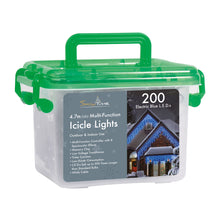 200 Blue LED Multi-Function Icicle Lights with Timer - 4.68m