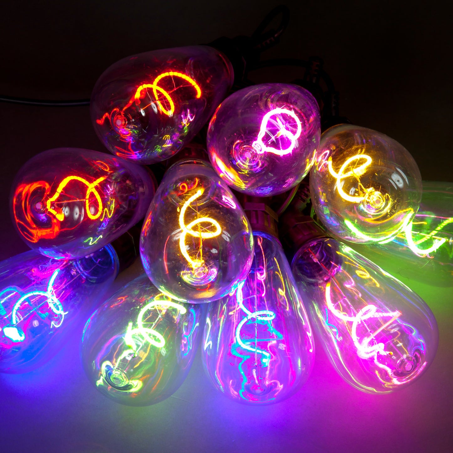 10 Party Lights With Flexible Filament Multi-Coloured