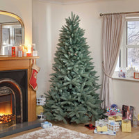 7.5ft Blue/Green Louise Fir Luxury Premium PE Mix Christmas Tree (230cm)