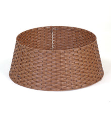 Small Light Brown Woven PVC Christmas Tree Collar (58cm)