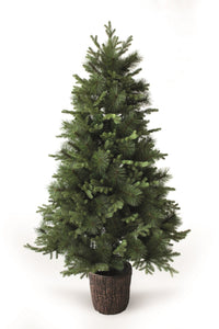 5ft Borne Spruce Mixed PE/PVC Christmas Tree (150cm)