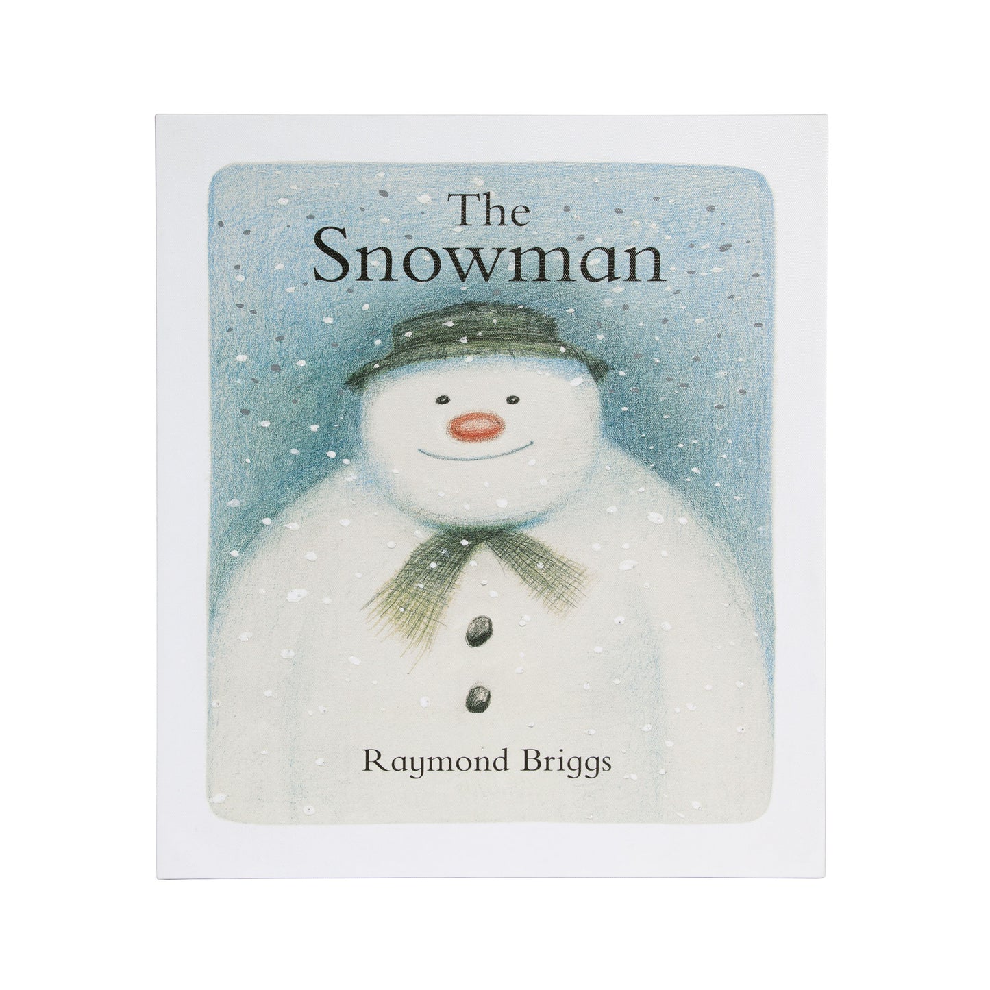 Battery Operated Fibre Optic The Snowman Raymond Briggs Book Canvas 20cm x 25cm