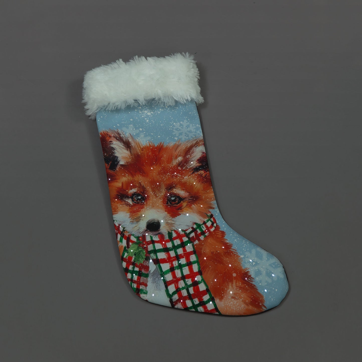 Battery Operated Fibre Optic Fox Stocking (50cm)