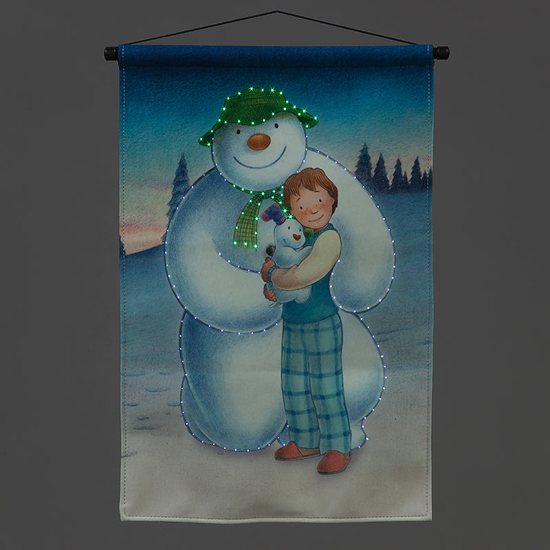 Fiber Optic The Snowman, Snowdog & Billy 40x60cm Tapestry