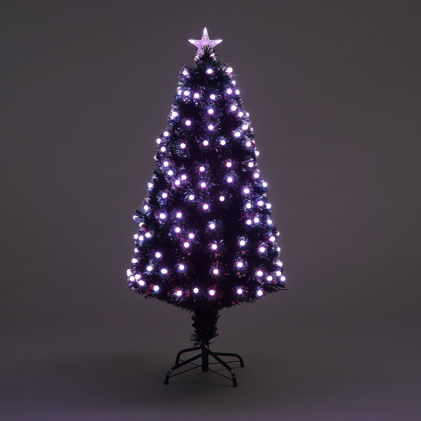 Fibre Optic 120cm Mensa Tree With 140 Multi-Coloured LEDS