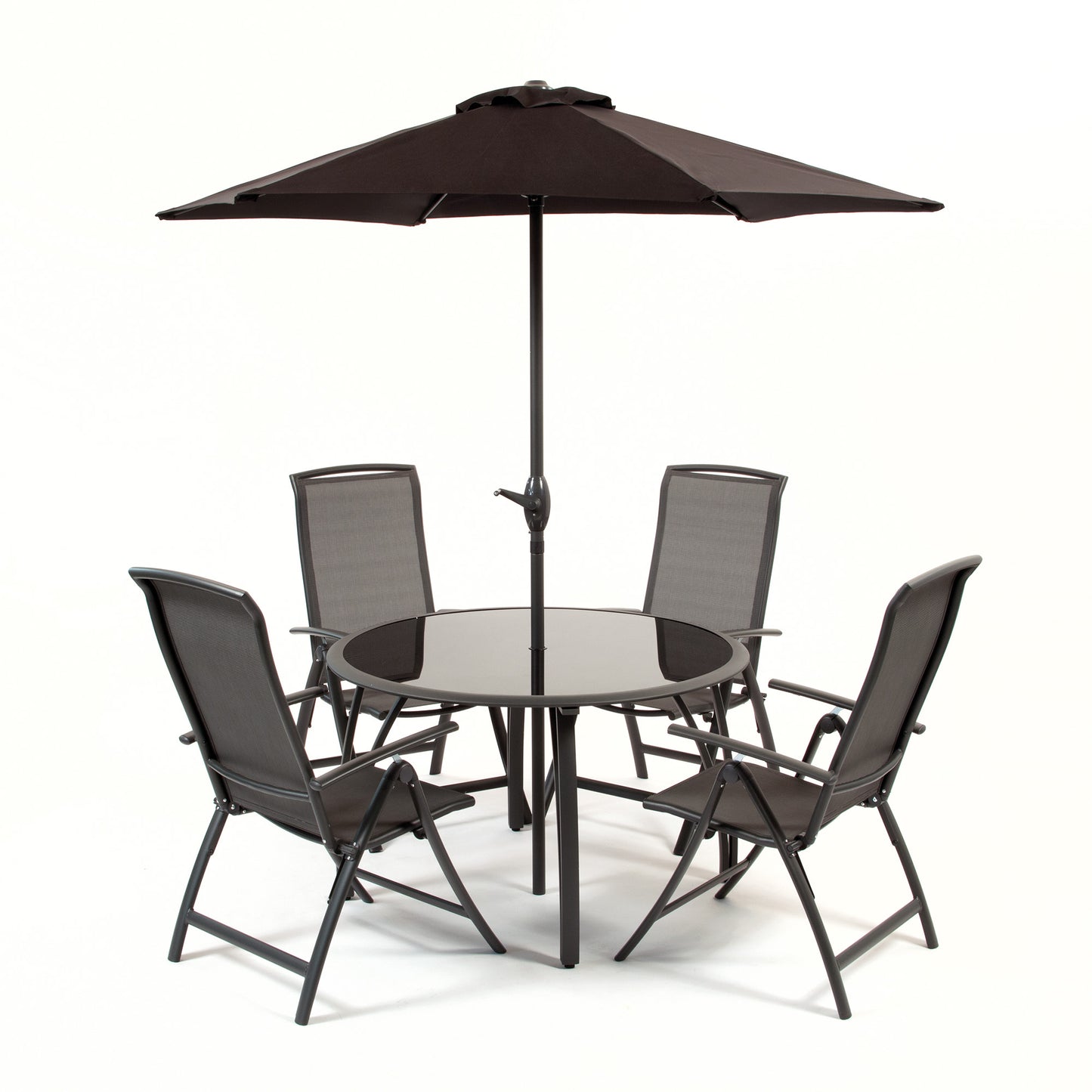 Havana Charcoal 1.2m Reclining Set Aluminium