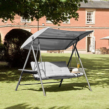Vigo Outdoor Grey Textelene Garden Swing