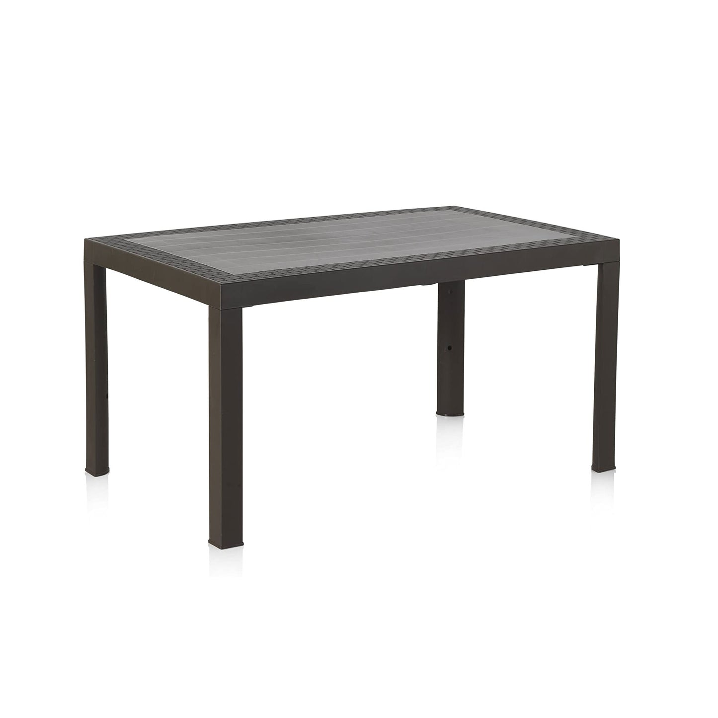 Dream Recycled Plastic Rattan Table Anthracite