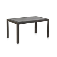 Dream Recycled Plastic Rattan Table Anthracite