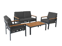 Venice 4 Piece Sofa Collection with Poly Lumber Table