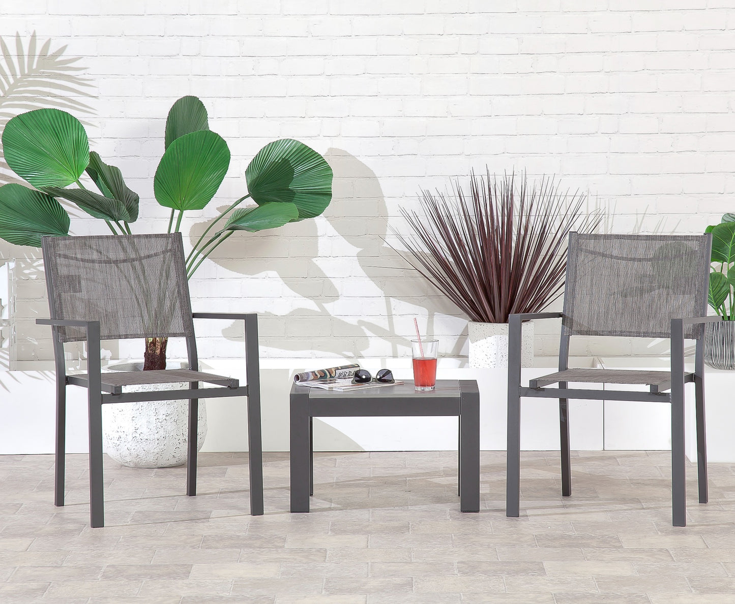 Adrano Aluminium Stacking Bistro Collection