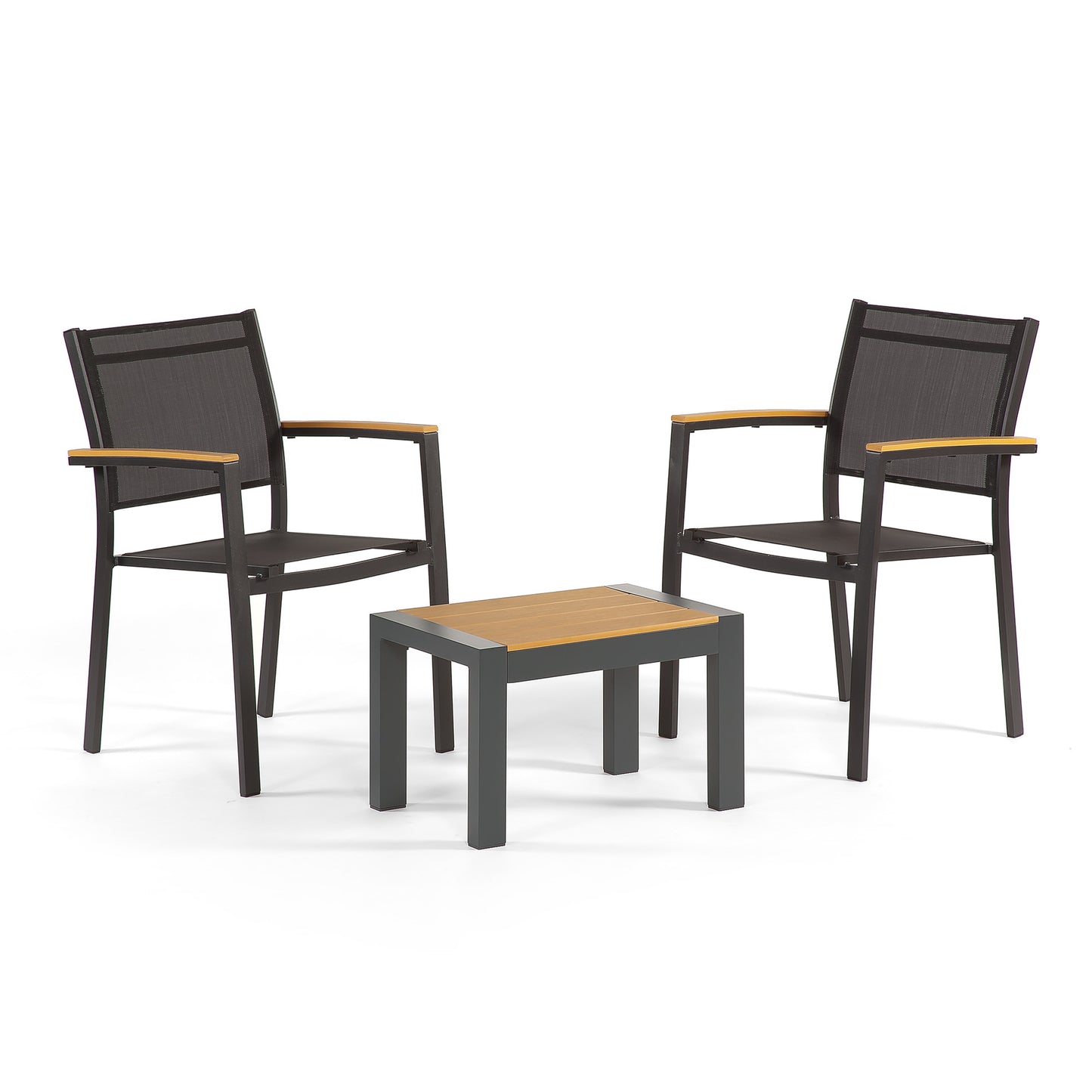 Venice Stacking Bistro Set with low table