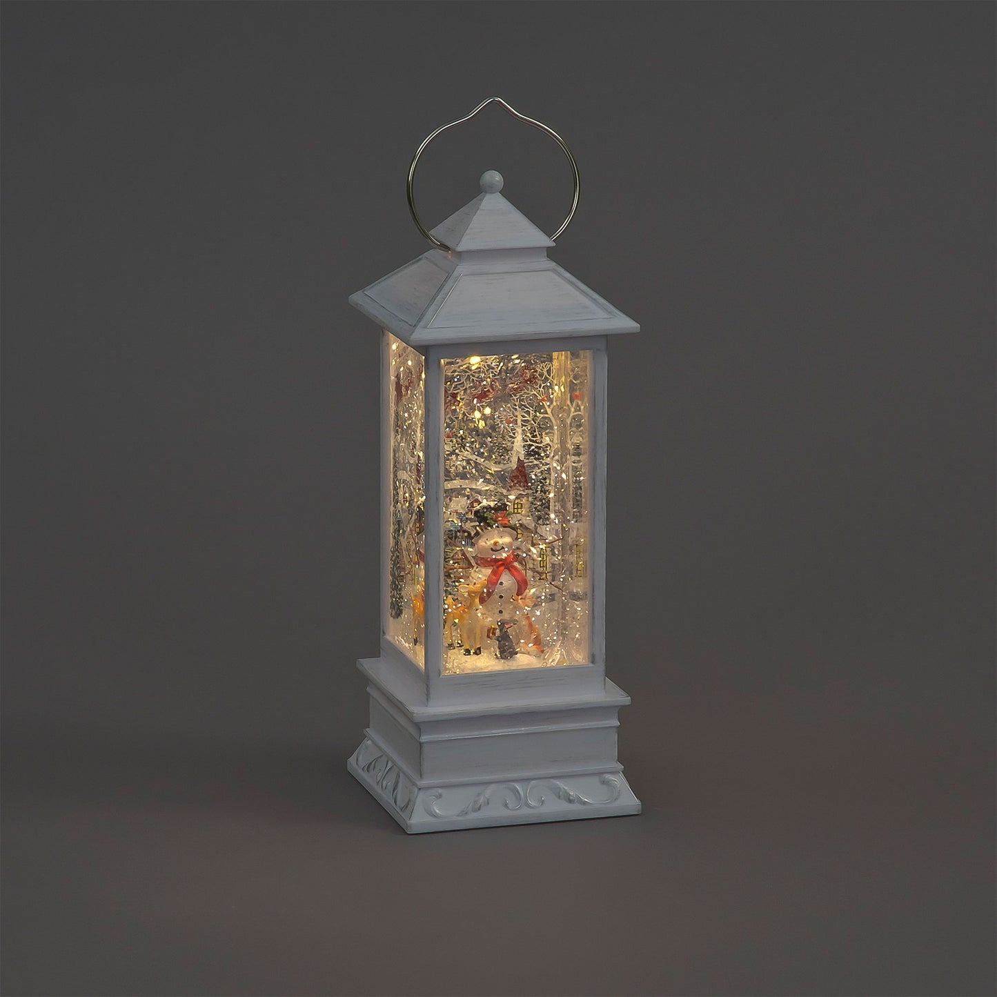 31cm Light-Up Snowman Water Lantern | Christmas Snow Globe Decoration