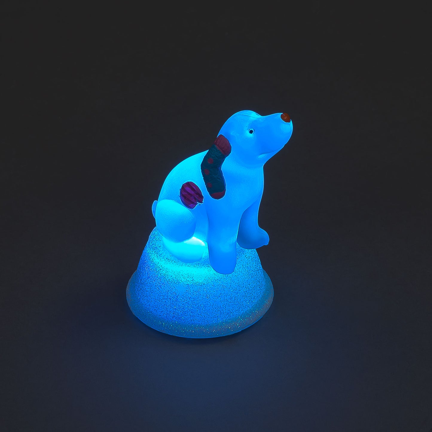 The Snowdog Acrylic Miniature LED Decoration (8cm)