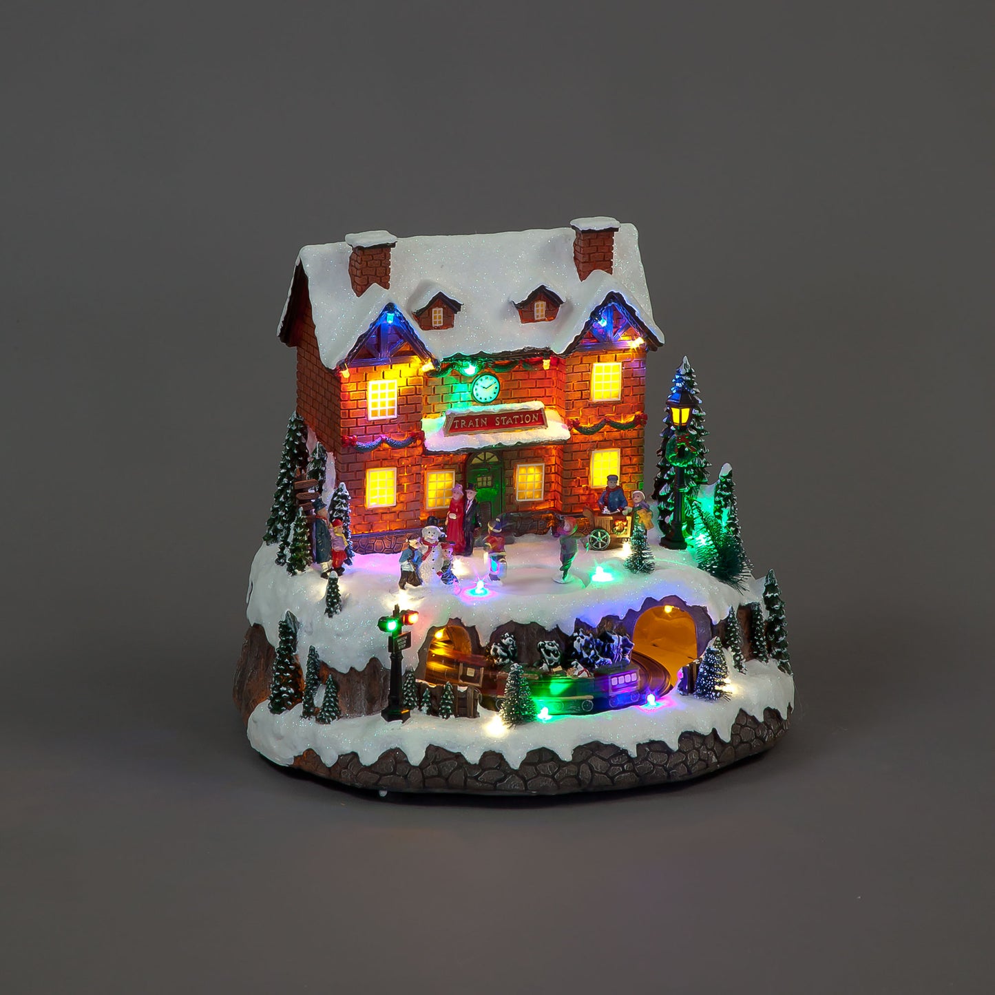 Battery Operated LED Festive Train Station