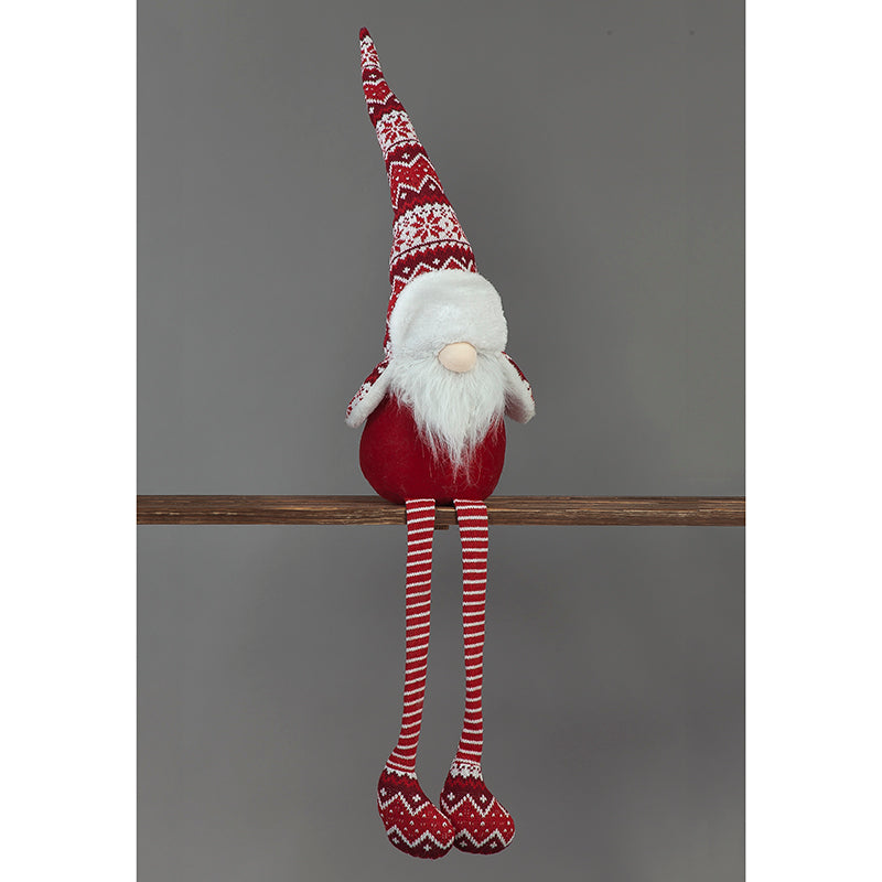96cm Plush Red Sitting Santa Gonk with Long Legs