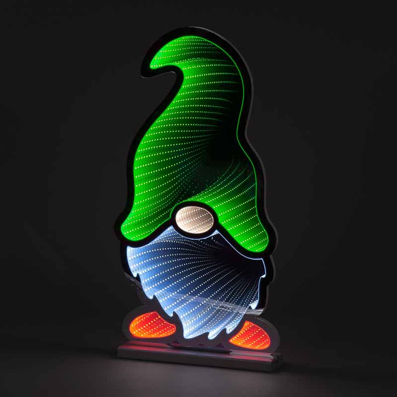 30cm Infinity Santa Gonk with Green Hat