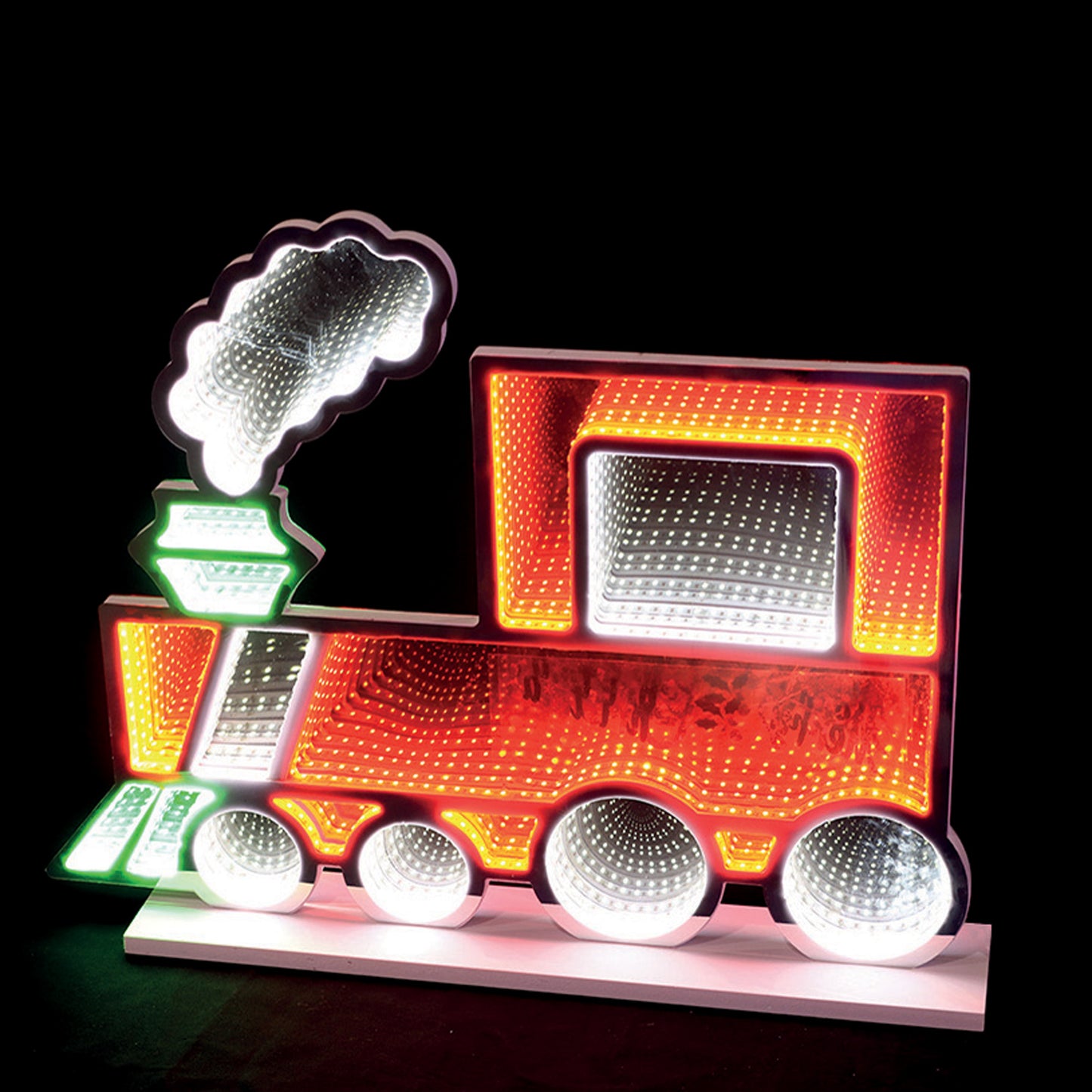 60cm Infinity Mirror Train Light | LED Christmas Decoration