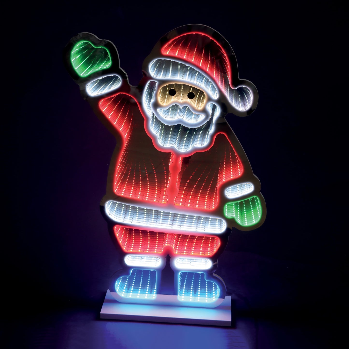 60cm Infinity Waving Santa Christmas Decoration