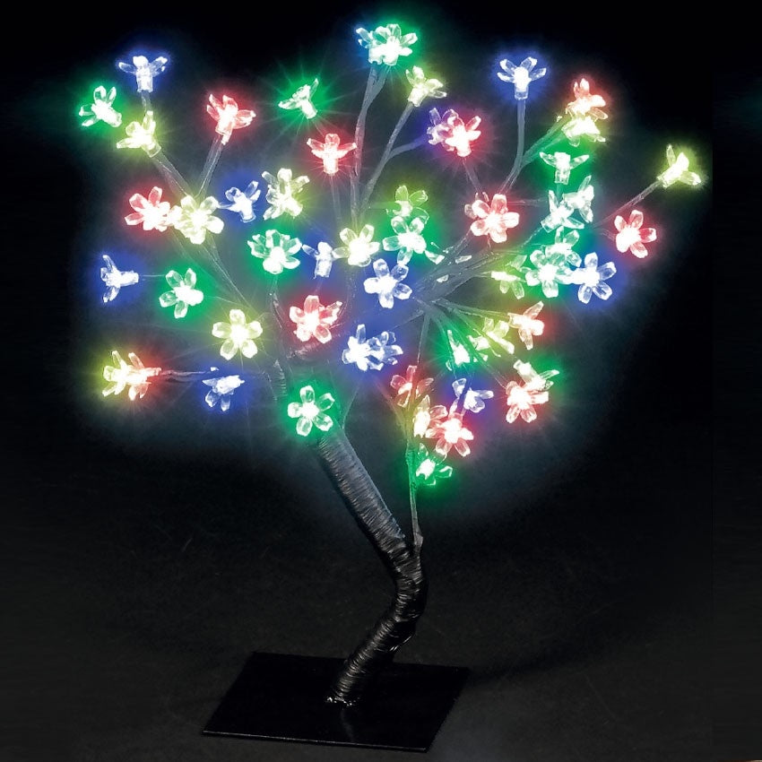 1ft 6in Blossom Tree 48 Multi Coloured LED Lights