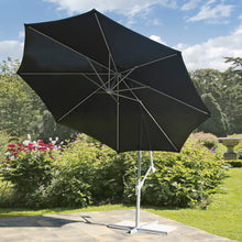 Black 3m Cantilevered Hanging Parasol with Crank