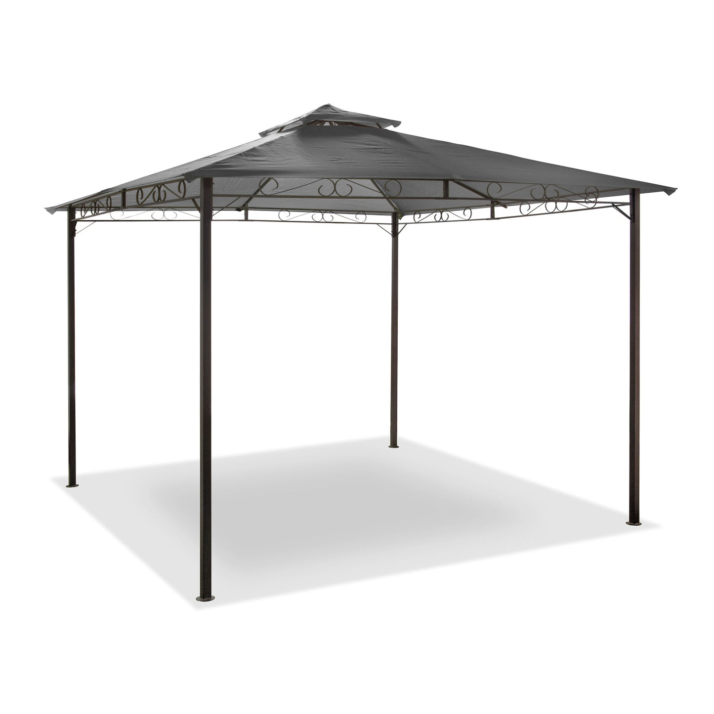 Malaga 3m Steel Gazebo Dark Grey