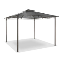 Malaga 3m Steel Gazebo Dark Grey