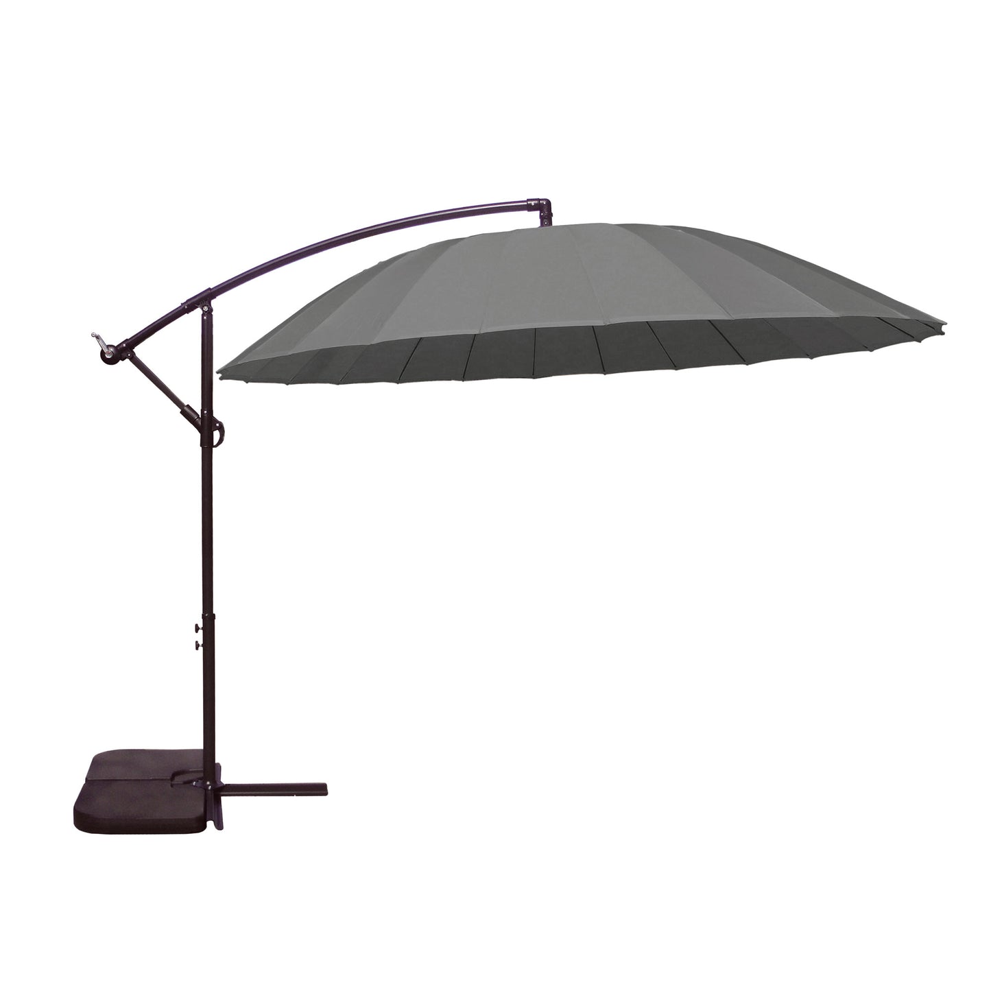3m Shanghai Hanging Dark Grey Parasol