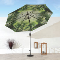3m Palm Print Crank & Tilt Parasol