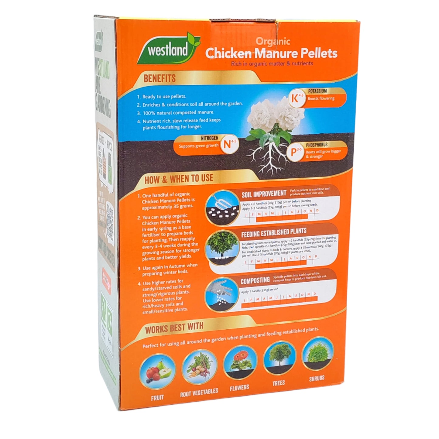 Westland Organic Chicken Manure Pellets 2.25kg