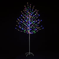 1.8m Rainbow Tree With Pink, Warm White, Blue & Green LEDS