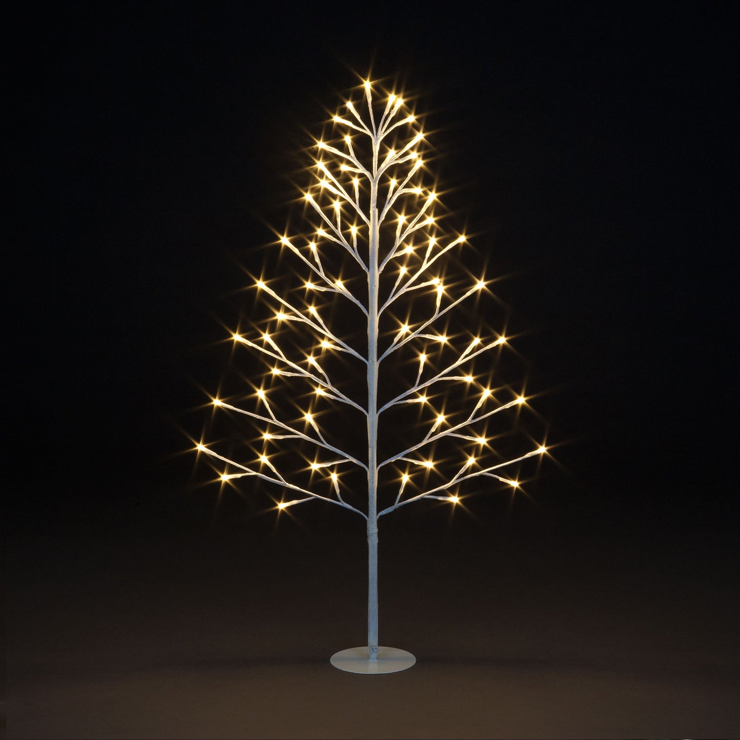 90cm Lit 2D Tree w/72 Warm White LEDs