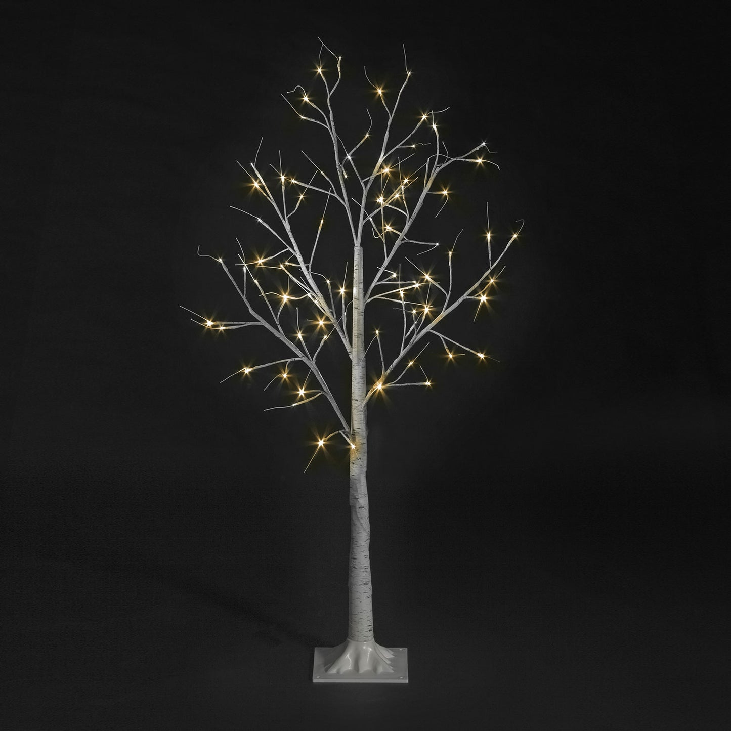 4ft Birch Tree w/ 48 Warm White LEDs
