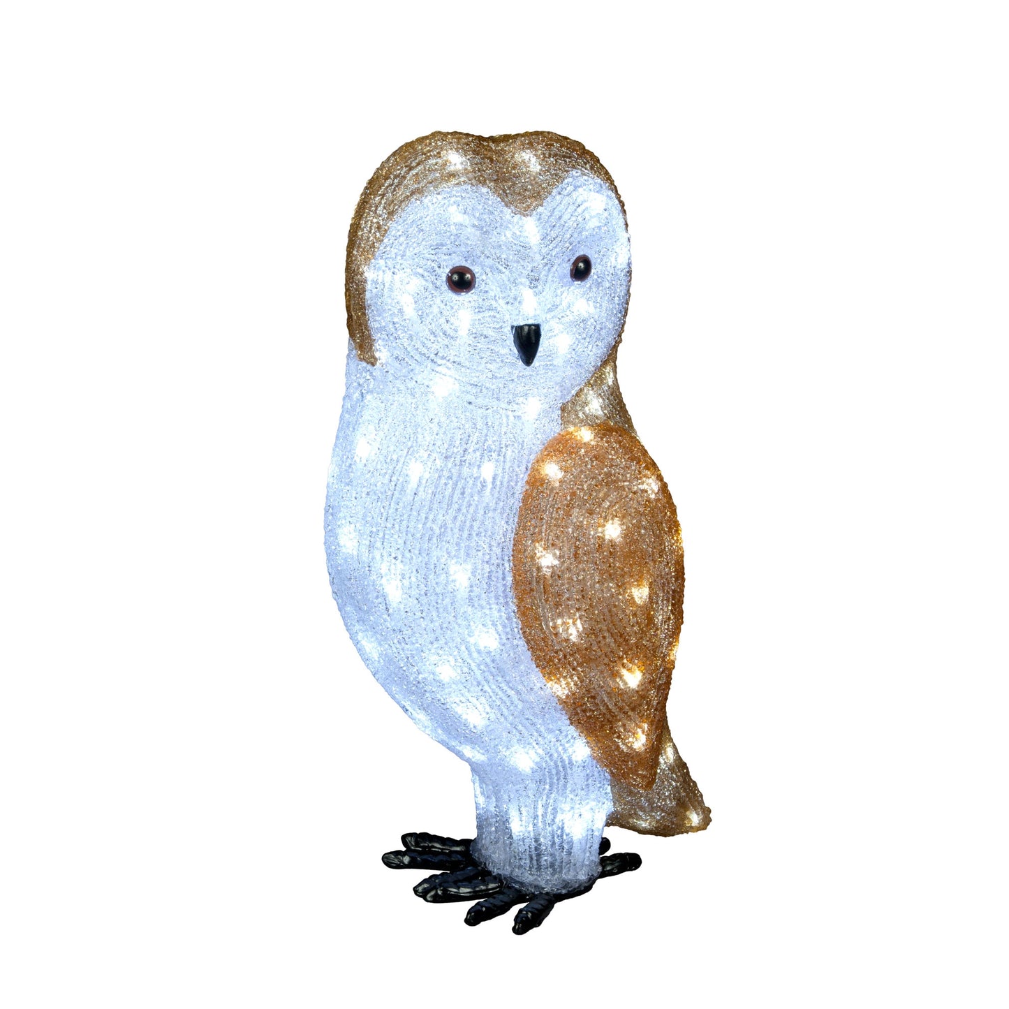 The Snowman Acrylic Owl 56cm With 100 Ice White LEDs