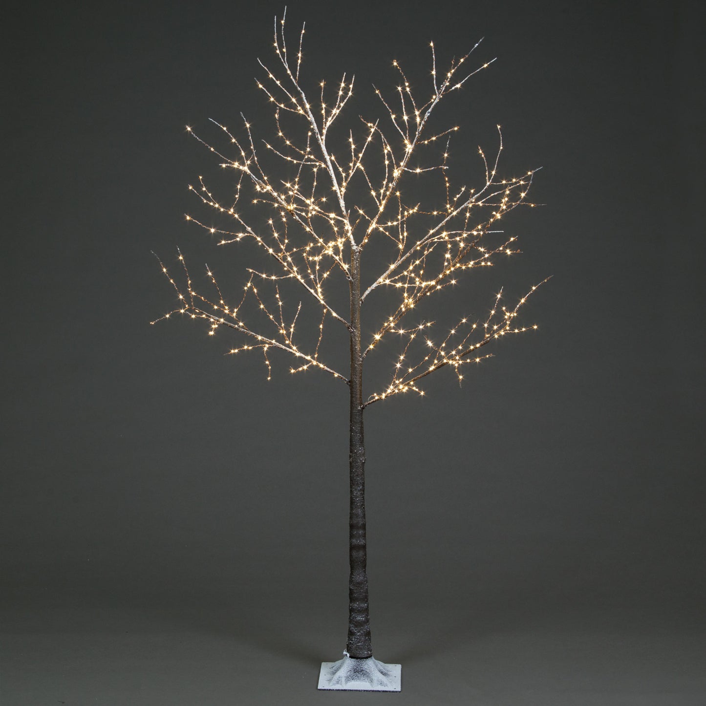 1.5m Frosted Brown Twig Tree With 400 Warm White Lights