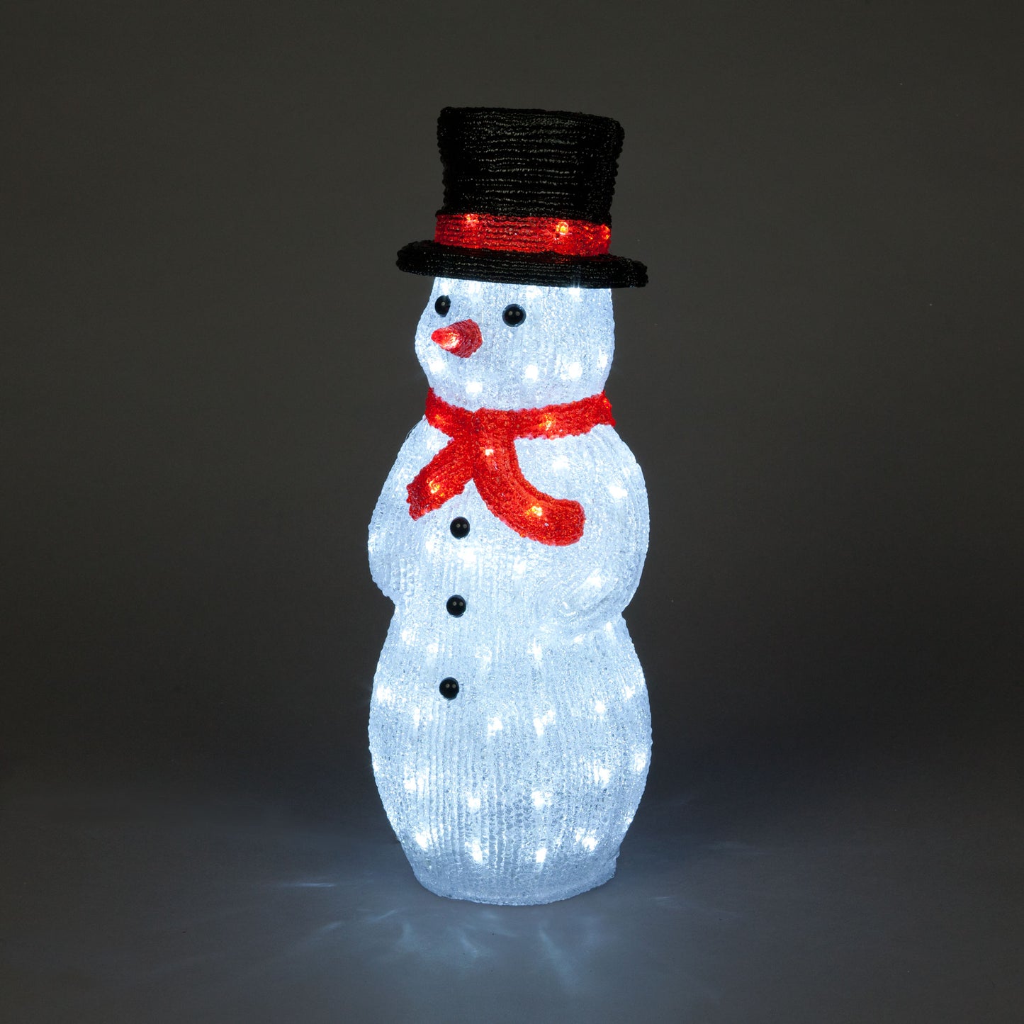 52.5cm Acrylic Snowman With Tophat