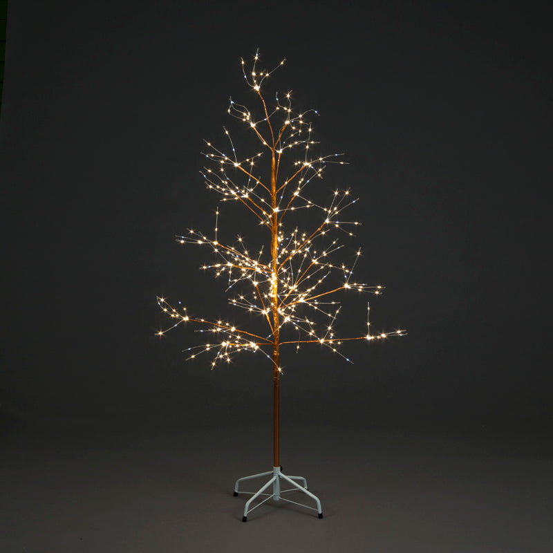 1.8m Golden Tree with Warm and Ice White LEDs
