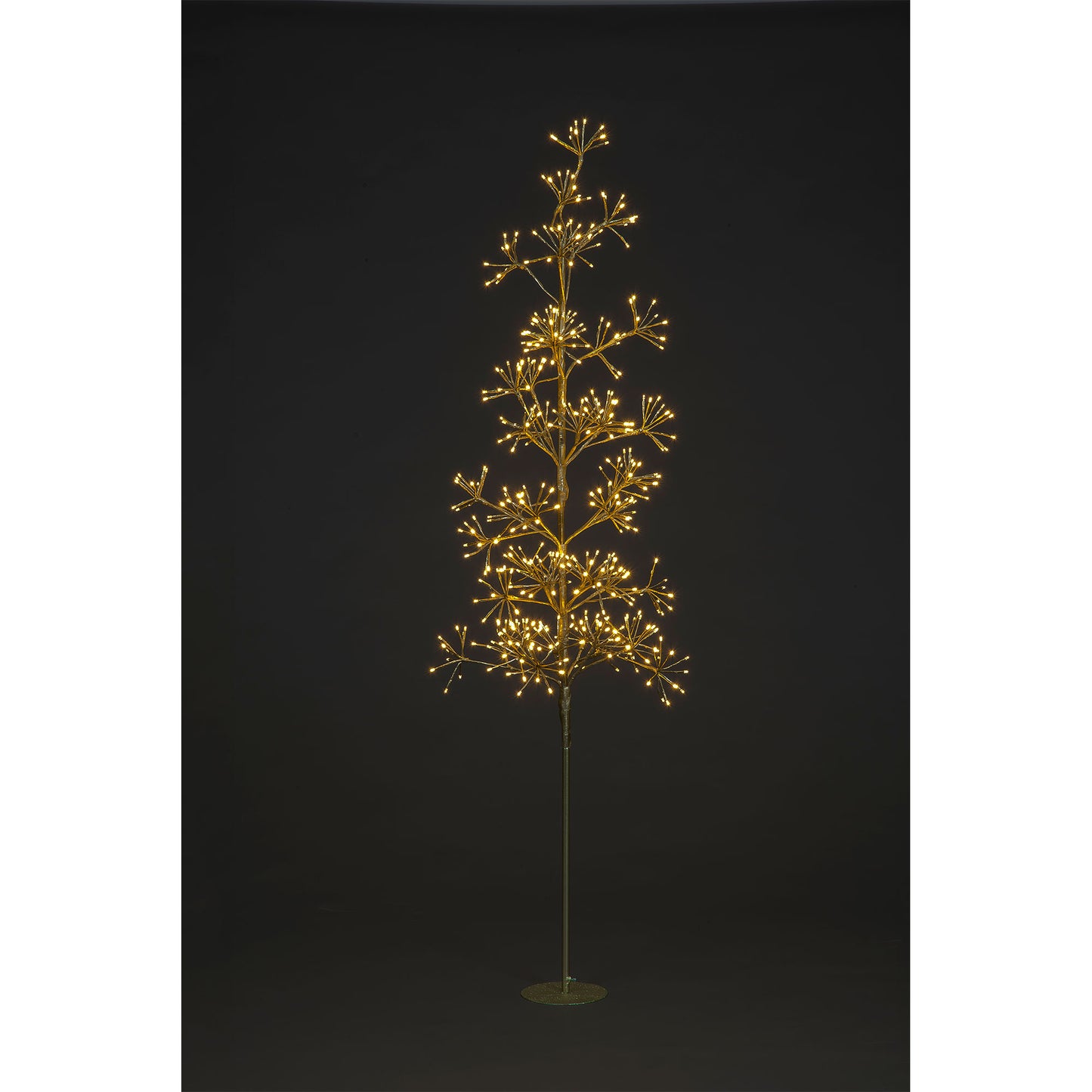1.8m Champagne Gold Firework Tree with 480 Warm White LEDs