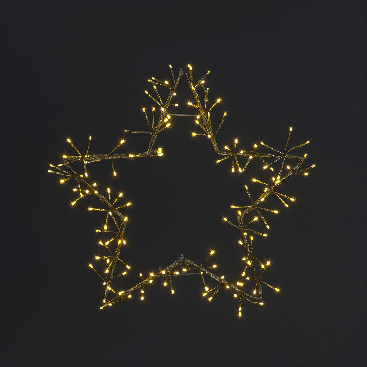 60cm Champagne Gold Star with LEDs