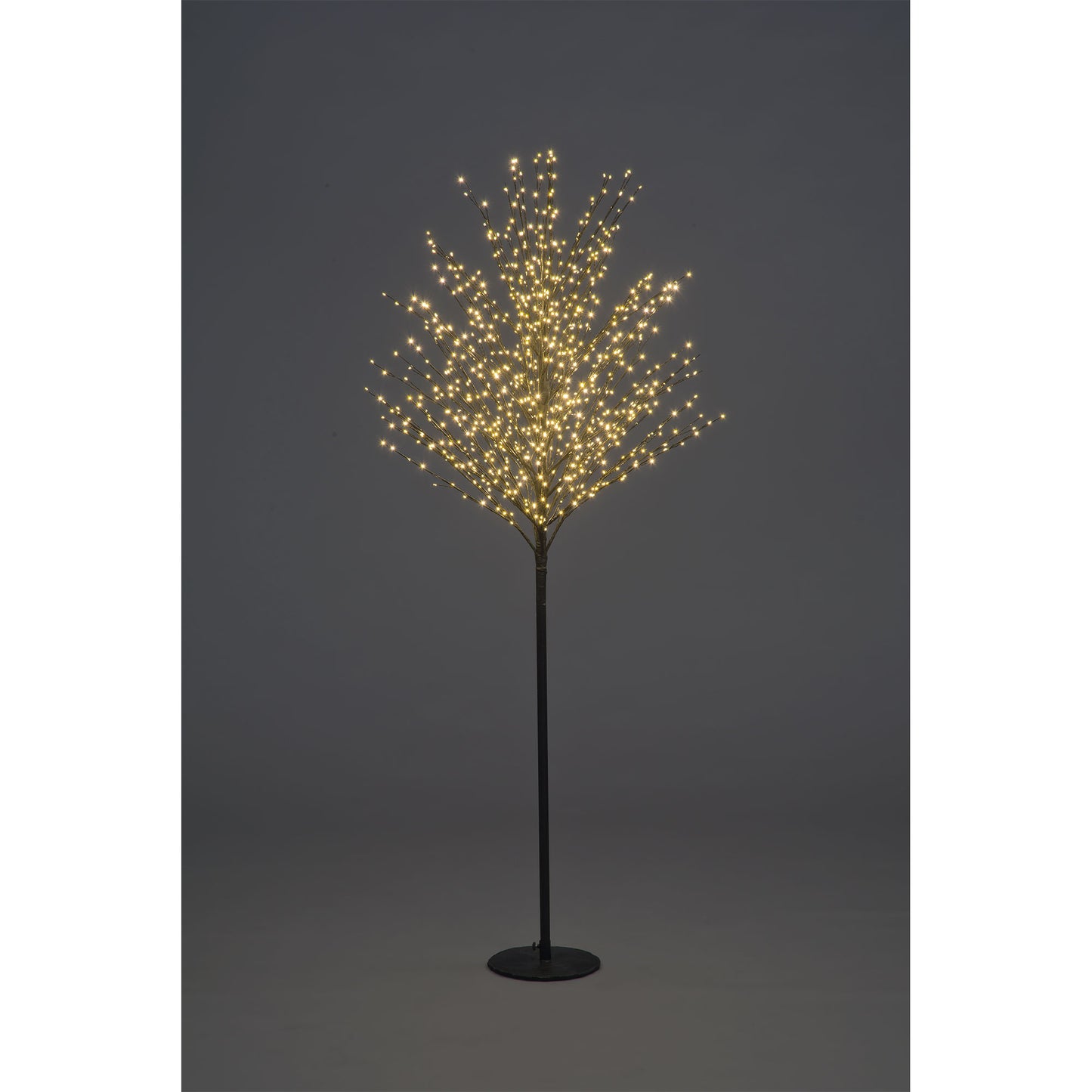 1.8m Black Micro Dot Tree With 900 Warm White LEDs