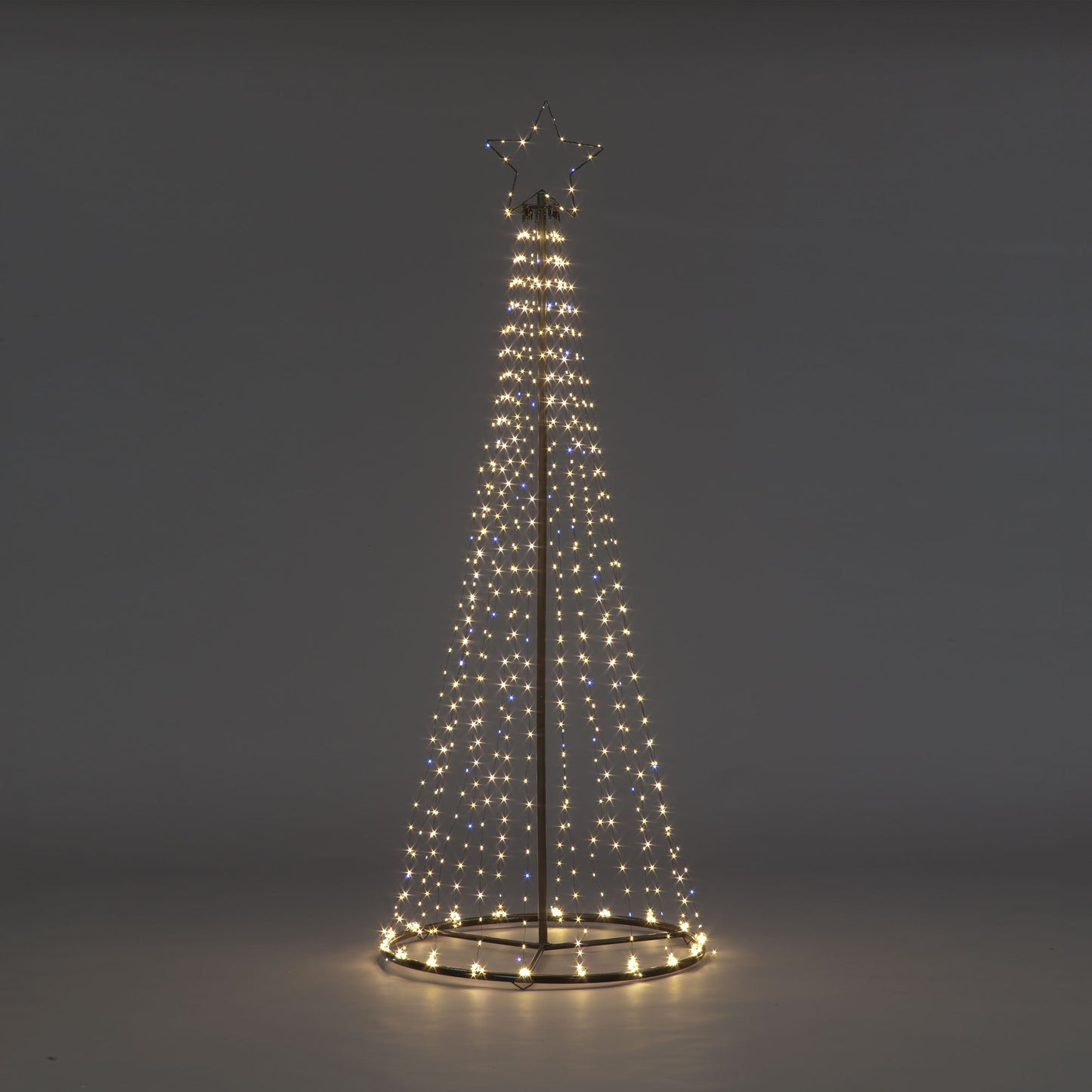 1.8m Maypole Tree With 560 Warm White Flashing Wire Lights