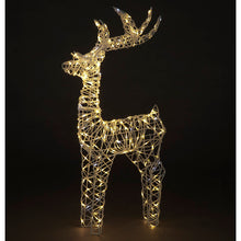 1.1m (3.6ft) LED Rattan Reindeer with Twinkling Lights | Outdoor Christmas Decoration