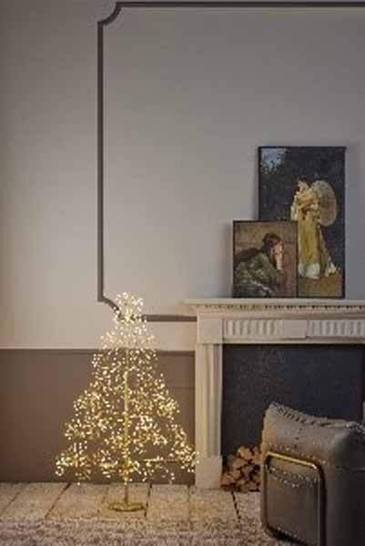 1.2m (4ft) Gold Micro Dot tree 1000 Warm White LEDs