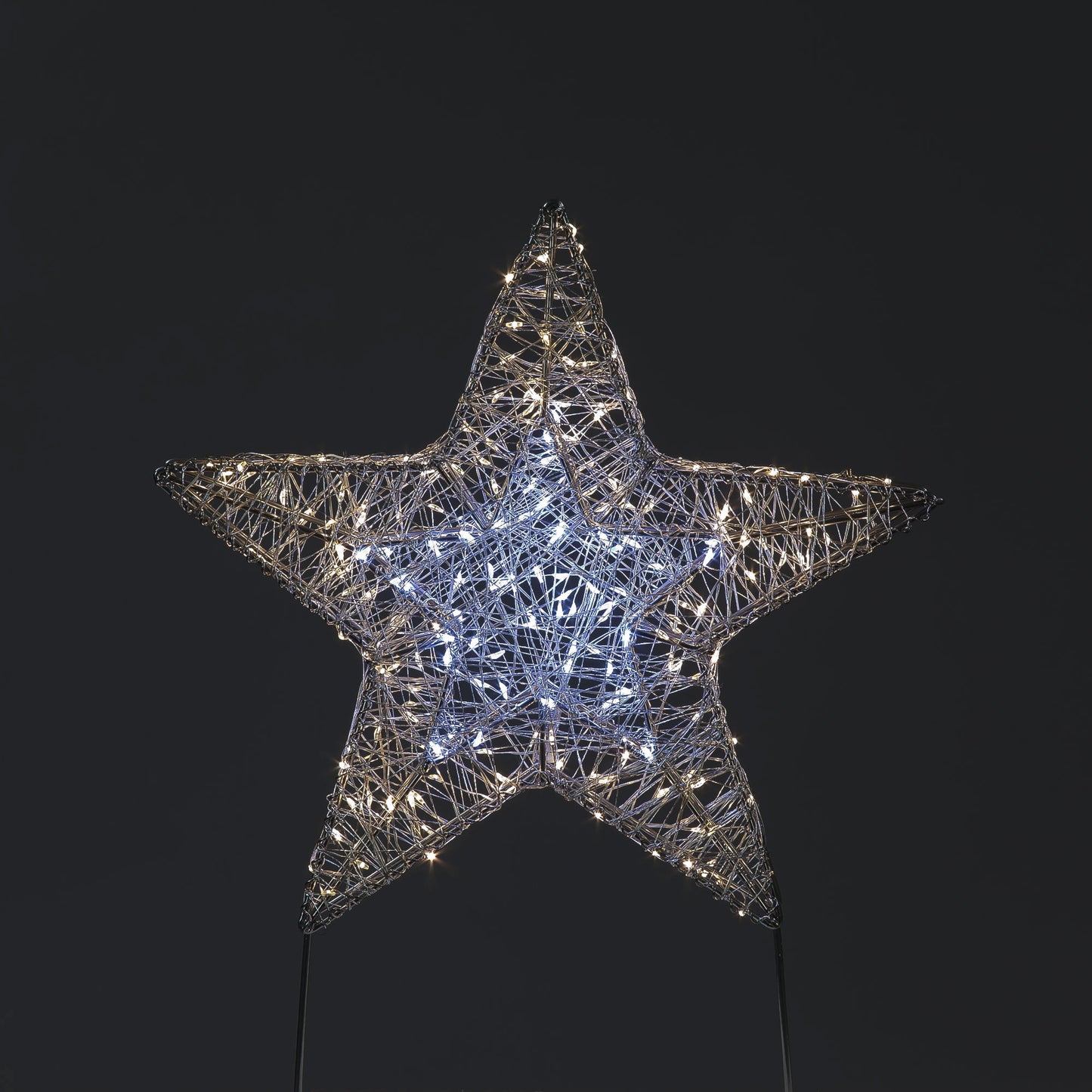 Iron Star with 120 Warm White LEDs (40cm)