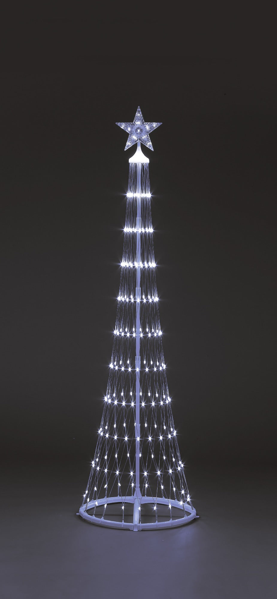 250cm Cone Tree w/320 W LEDs 8 Functions Christmas Trees