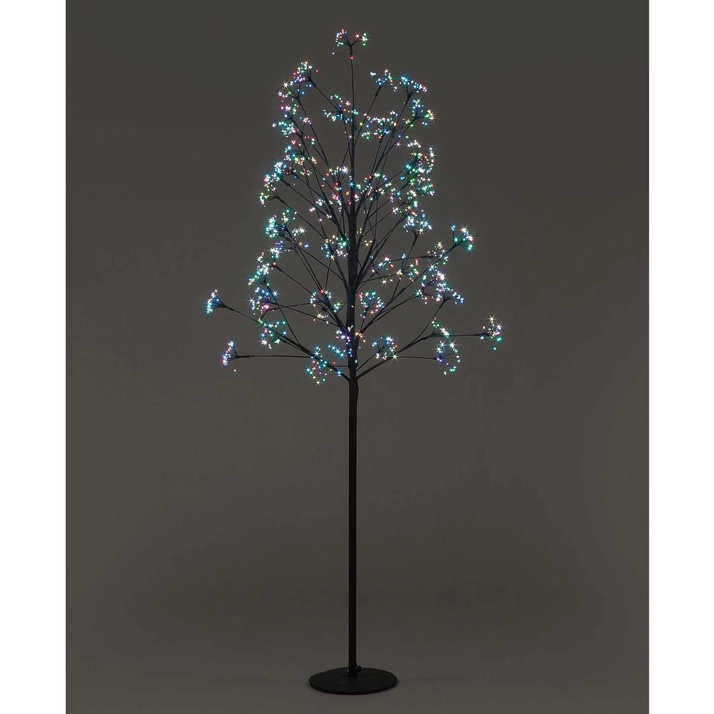 1.8m Dandelion Tree w/1568 Multi Col Flashing LED Christmas Trees