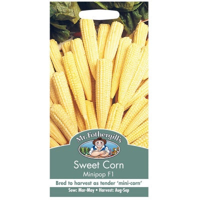 Mr Fothergills SWEET CORN Minipop F1 Seeds