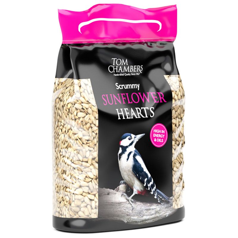 Tom Chambers Scrummy Sunflower Hearts 0.9kg Bag
