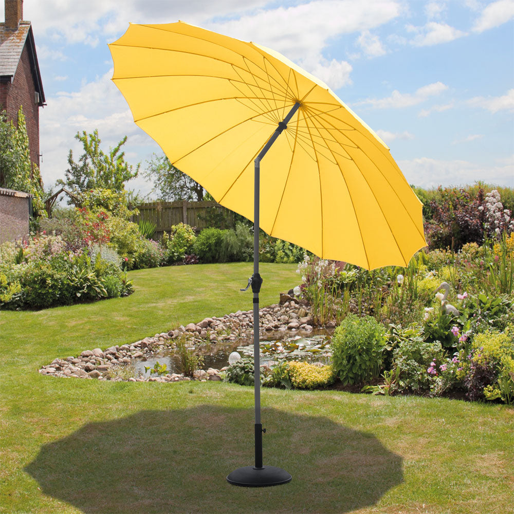 Shanghai 2.7m Yellow Crank & Tilt Parasol