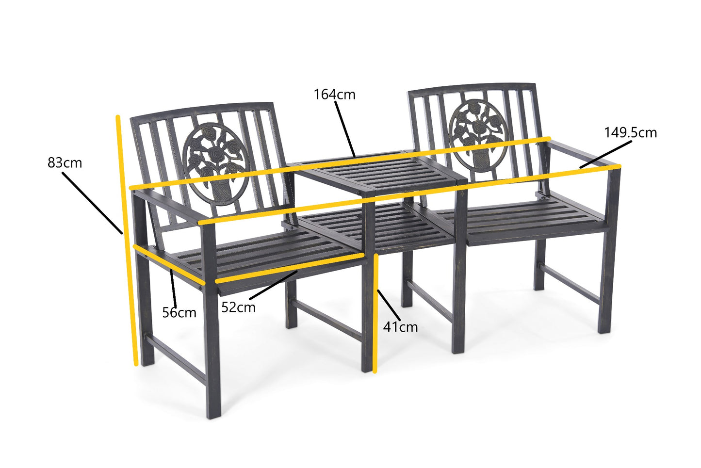 Coalbrookdale Duo Bench